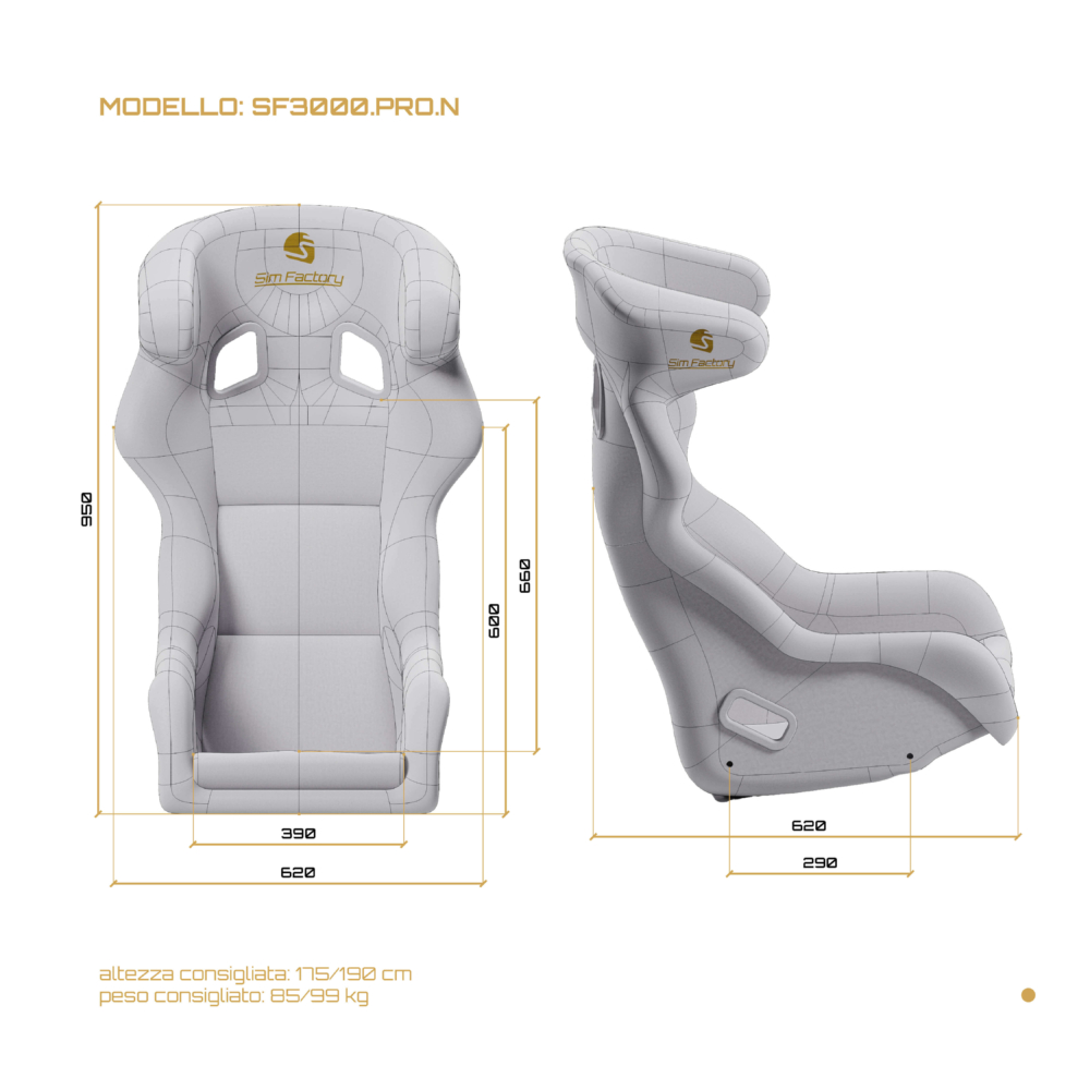 PRO SEAT DIMENSIONI