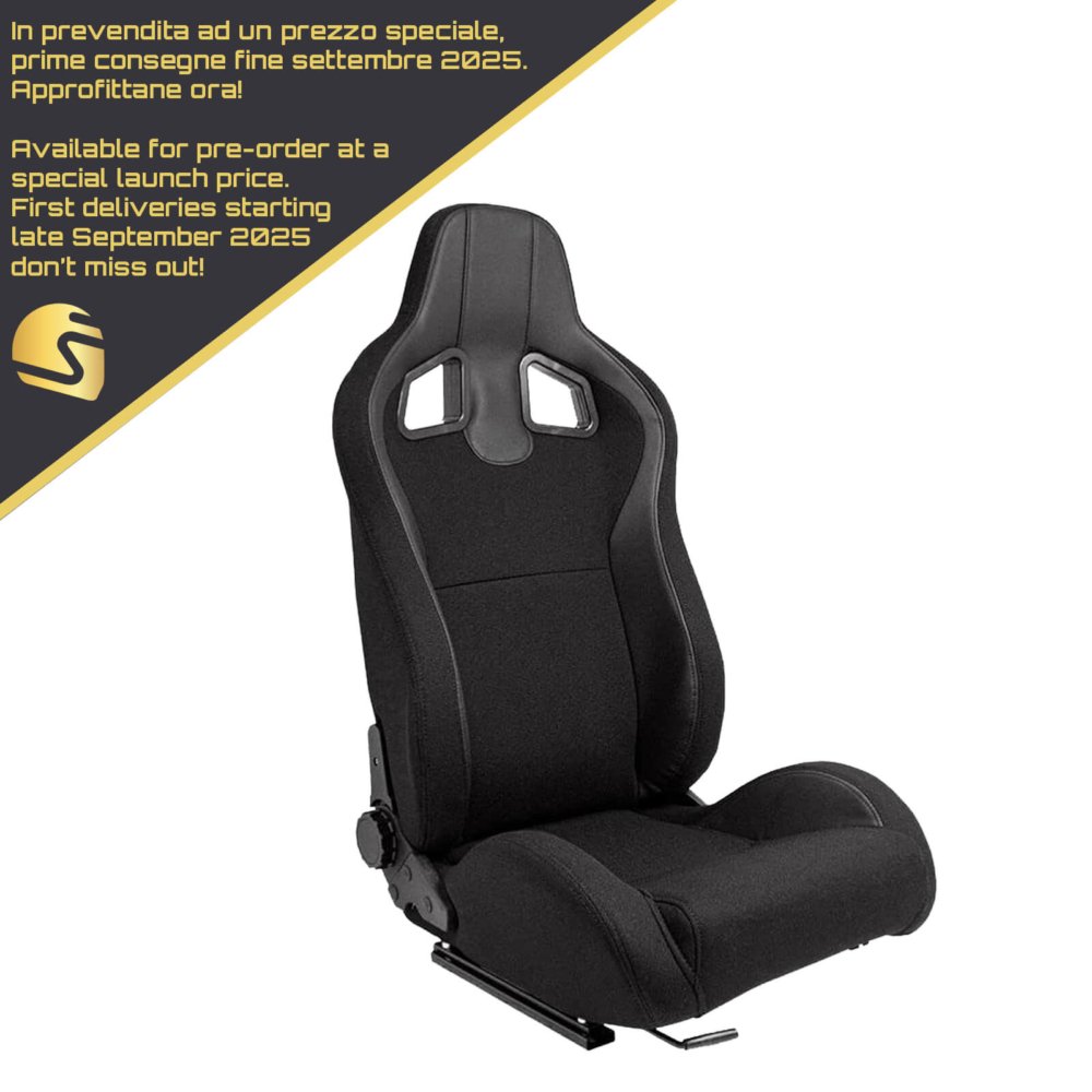 sedile sportivo in tessuto